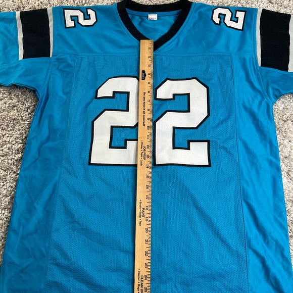 Christian McCaffrey Carolina Panthers Jersey with Black and White Accents - Picture 3 of 6